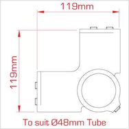 Doughty Rackmaster Centre Fitting fits 48mm Dia. Tube and is supplied by MTN Shop EU - imagen 3