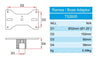 Doughty Ramsa/Bose Speaker Adapter-Fits 32mm Dia. Tube-MTN Shop EU