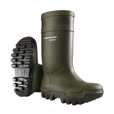 dunlop purofort thermo+ full safety boots (Green)