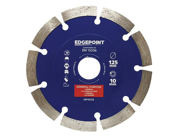 EdgePoint GP10125 General-Purpose Diamond Blade 125mm – – Now available at MTN Shop UK.