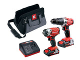 Einhell Power X-Change Combi & Impact Driver Twin Pack 18V 2 x 2.0Ah Li-ion – – Now available at MTN Shop UK.