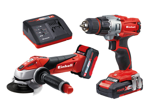 Einhell TE-TK 18 Li Drill & Grinder Kit 18V 1 x 1.5Ah & 1 x 3.0Ah Li-ion – – Now available at MTN Shop UK.
