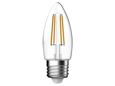 Energizer® LED ES (E27) Candle Filament Non-Dimmable Bulb, Warm White 470 lm 4W – – Now available at MTN Shop UK.