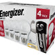 Energizer® LED ES (E27) Opal GLS Non-Dimmable Bulb, Warm White 806 lm 8.2W (Pack 4)