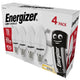 Energizer® LED SES (E14) Opal Candle Non-Dimmable Bulb, Warm White 470 lm 5.2W (Pack 4)