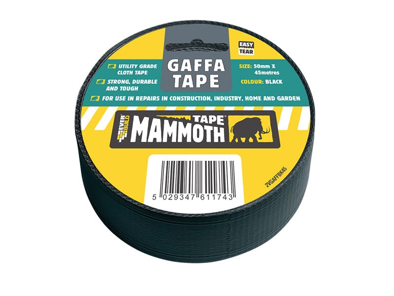Everbuild Gaffa Tape 50mm x 45m Black – – Now available at MTN Shop UK. - imagen 2