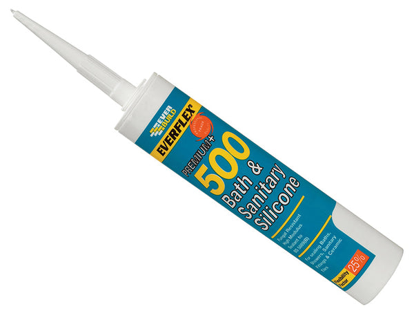 Everbuild 500 Bath & Sanitary Silicone Sealant Sandstone 290ml – – Now available at MTN Shop UK.