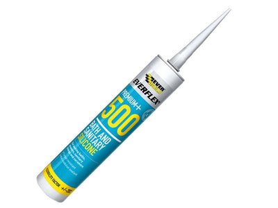 Everbuild  500 Bath & Sanitary Silicone Sealant White 290ml – second image