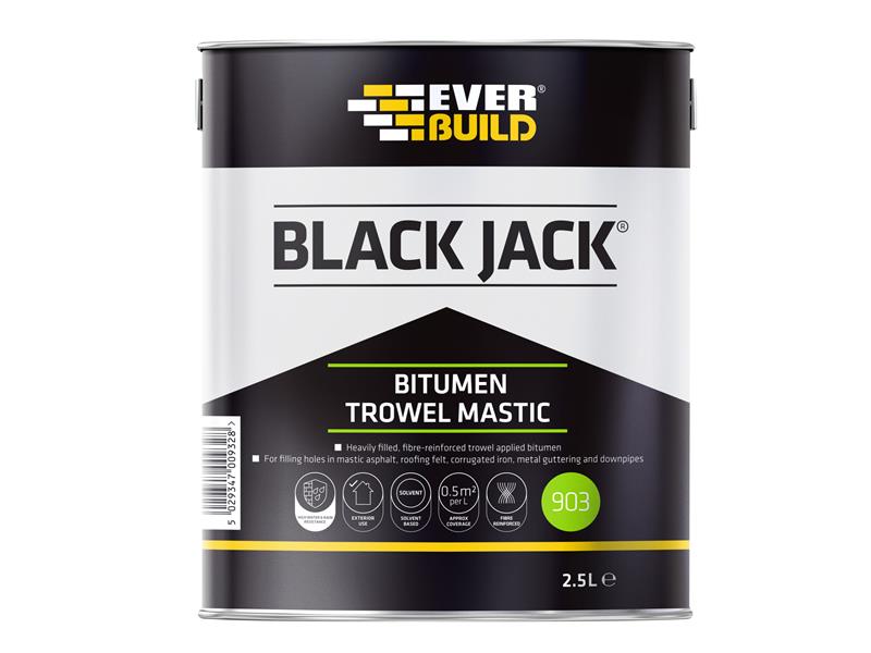Everbuild Black Jack® 903 Bitumen Trowel Mastic 2.5 litre – – Now available at MTN Shop UK. - imagen 2