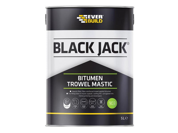 Everbuild Black Jack® 903 Bitumen Trowel Mastic 5 litre – – Now available at MTN Shop UK.