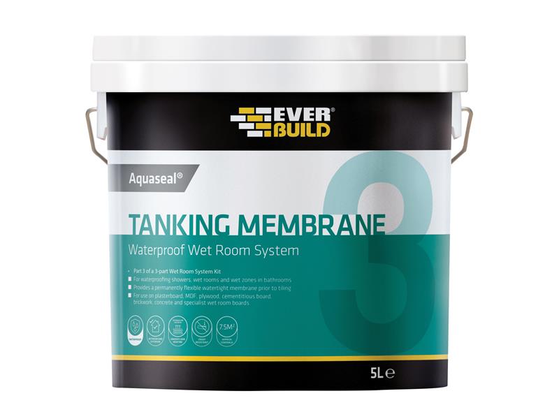 Everbuild Aquaseal Waterproof Tanking Membrane 5 litre – – Now available at MTN Shop UK. - imagen 2