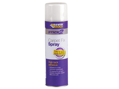 Everbuild Carpet Fix Spray Adhesive Aerosol 500ml – – Now available at MTN Shop UK.