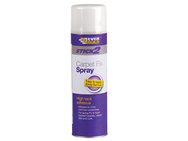 Everbuild Carpet Fix Spray Adhesive Aerosol 500ml – – Now available at MTN Shop UK.