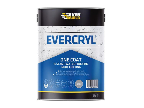 Everbuild EVERCRYL® One Coat Grey 5kg – – Now available at MTN Shop UK.