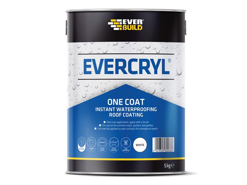 Everbuild EVERCRYL® One Coat White 5kg – – Now available at MTN Shop UK. - imagen 2