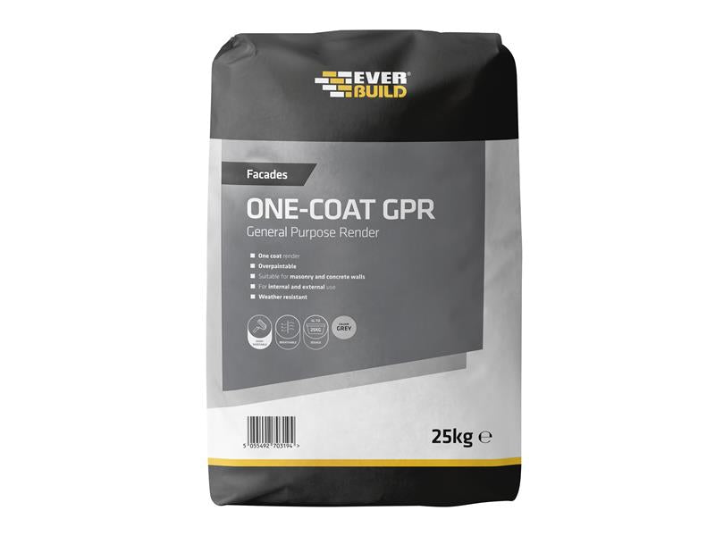 Everbuild One-Coat General Purpose Render Grey 25kg – – Now available at MTN Shop UK. - imagen 2
