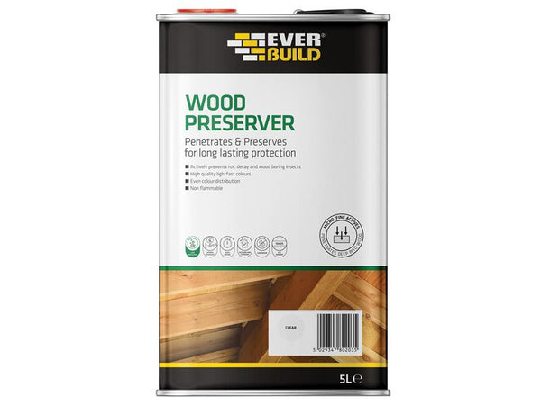 Everbuild Wood Preserver Fir Green 5 litre – – Now available at MTN Shop UK.