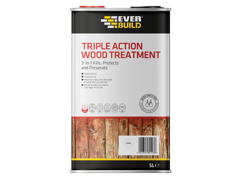 Everbuild Triple Action Wood Treatment 1 litre – – Now available at MTN Shop UK. - imagen 2