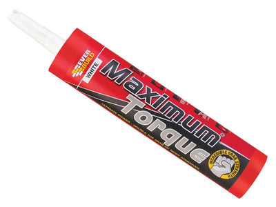Everbuild Maximum Torque Adhesive White 290ml – – Now available at MTN Shop UK.