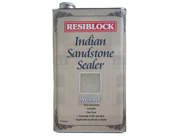 Everbuild Resiblock Indian Sandstone Sealers Invisible 5 litre – – Now available at MTN Shop UK.