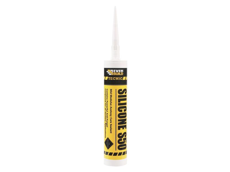 Everbuild Tecnic Silicone S50 Translucent 310ml – – Now available at MTN Shop UK. - imagen 2
