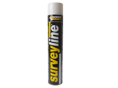 Everbuild Survey Line® Marker Spray White 700ml – – Now available at MTN Shop UK.