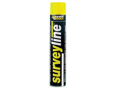 Everbuild  Survey Line® Marker Spray Yellow 700ml – second image