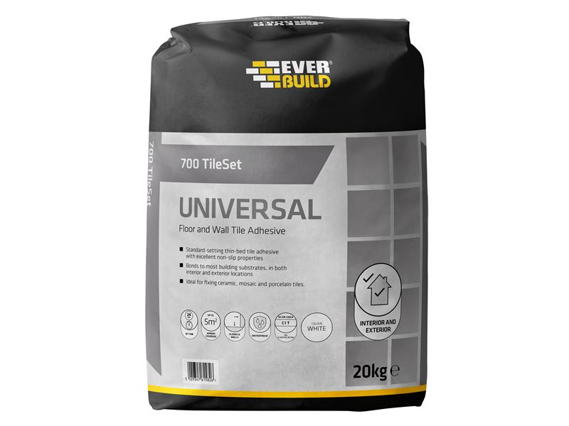 Everbuild 700 TileSet Universal White 20kg – – Now available at MTN Shop UK. - imagen 2