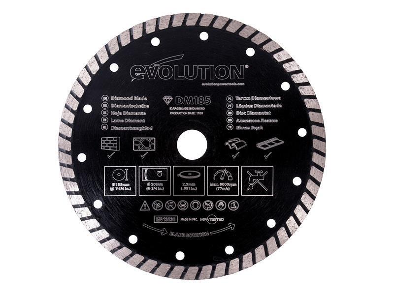 Evolution Diamond Blade, Segmented Rim 185 x 20mm – – Now available at MTN Shop UK. - imagen 2