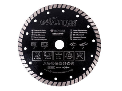 Evolution Diamond Blade, Segmented Rim 185 x 20mm – – Now available at MTN Shop UK.