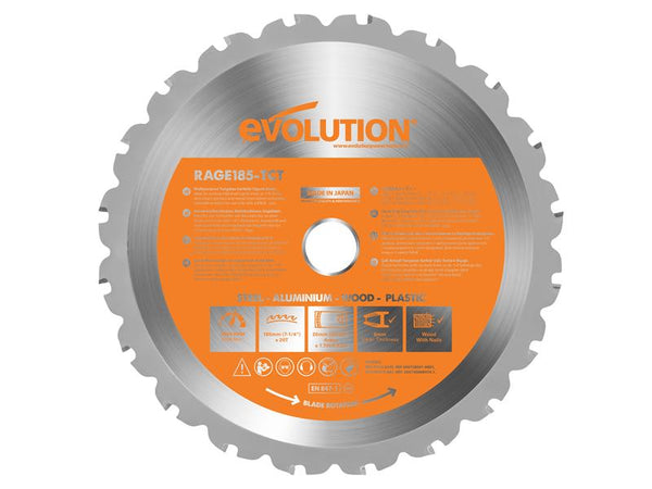 Evolution Multi-Material Saw Blade 185 x 20mm x 20T – – Now available at MTN Shop UK.