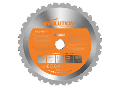 Evolution Multi-Material Saw Blade 185 x 20mm x 20T – – Now available at MTN Shop UK.