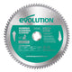 Evolution  Aluminium Cutting Mitre Saw Blade 255 x 25.4mm x 80T
