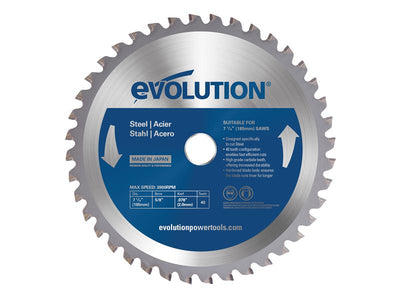 Evolution Mild Steel Cutting Circular Saw Blade 185 x 20mm x 40T – – Now available at MTN Shop UK.