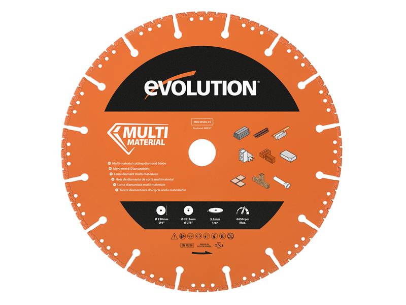 Evolution Multi-Material Diamond Demolition Disc Cutter Blade 230 x 22.2mm – – Now available at MTN Shop UK. - imagen 2