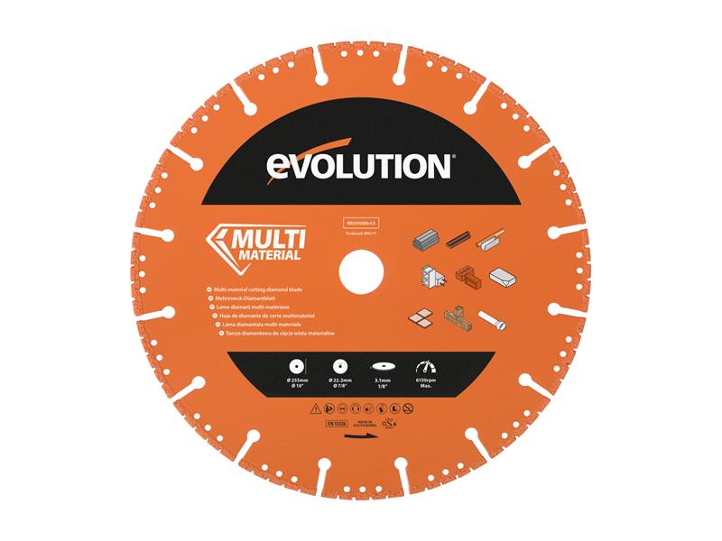 Evolution Multi-Material Diamond Demolition Disc Cutter Blade 255 x 22.2mm – – Now available at MTN Shop UK. - imagen 2