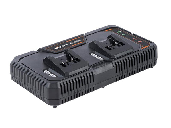 Evolution R18RCH-Li2 EXT Double Dock Rapid Charger 18V Li-ion – – Now available at MTN Shop UK.