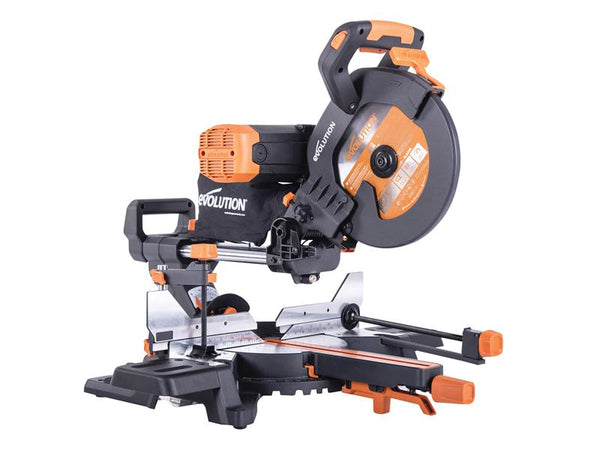 Evolution R255SMS-DB+ Multi-Material Sliding Mitre Saw 255mm 2000W 240V – – Now available at MTN Shop UK.