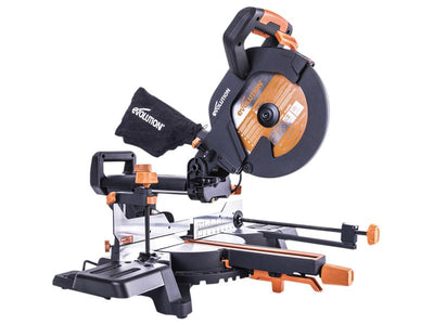 Evolution R255SMS+ Pro Multi-Material Sliding Mitre Saw 255mm 2000W 240V – – Now available at MTN Shop UK.