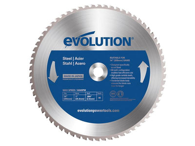 Evolution Mild Steel Cutting Chop Saw Blade 355 x 25.4mm x 66T – – Now available at MTN Shop UK.