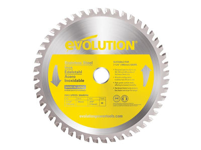 Evolution Stainless Steel Cutting Circular Saw Blade 185 x 20mm x 48T – – Now available at MTN Shop UK.