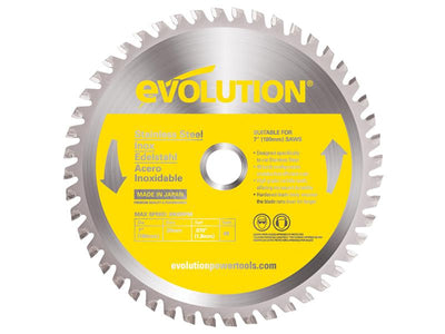 Evolution Stainless Steel Cutting Circular Saw Blade 180 x 20mm x 48T – – Now available at MTN Shop UK.