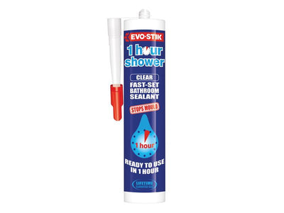 EVO-STIK 1 Hour Shower Sealant Clear 310ml – – Now available at MTN Shop UK.