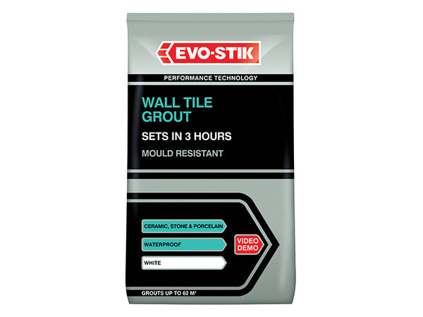 EVO-STIK Wall Tile Grout Mould Resistant White 500g – – Now available at MTN Shop UK.