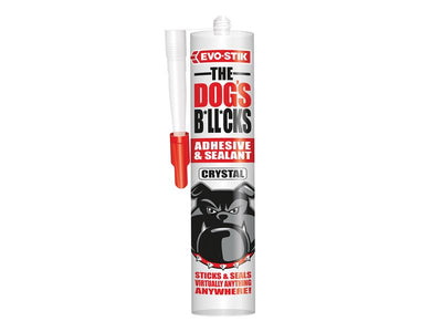 EVO-STIK The Dog's B*ll*cks Multipurpose Adhesive & Sealant Crystal Clear 290ml – – Now available at MTN Shop UK.