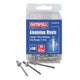 Faithfull Aluminium Rivets 3.2 x 10mm Medium Pre-Pack of 100