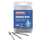 Faithfull Aluminium Rivets 4 x 10mm Medium Pre-Pack of 100