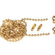Faithfull Brass Ball Chain Kit Polished Brass 1m