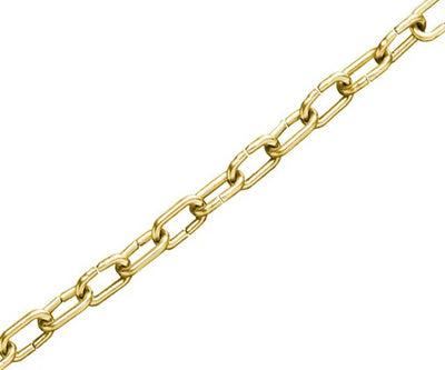 Clock Chain Polished Brass