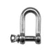 Faithfull D-Shackle Zinc Plated 6mm (Pack 4)